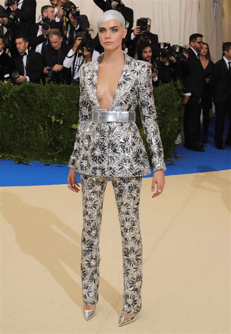 chanel cara|cara delevingne met gala dress.